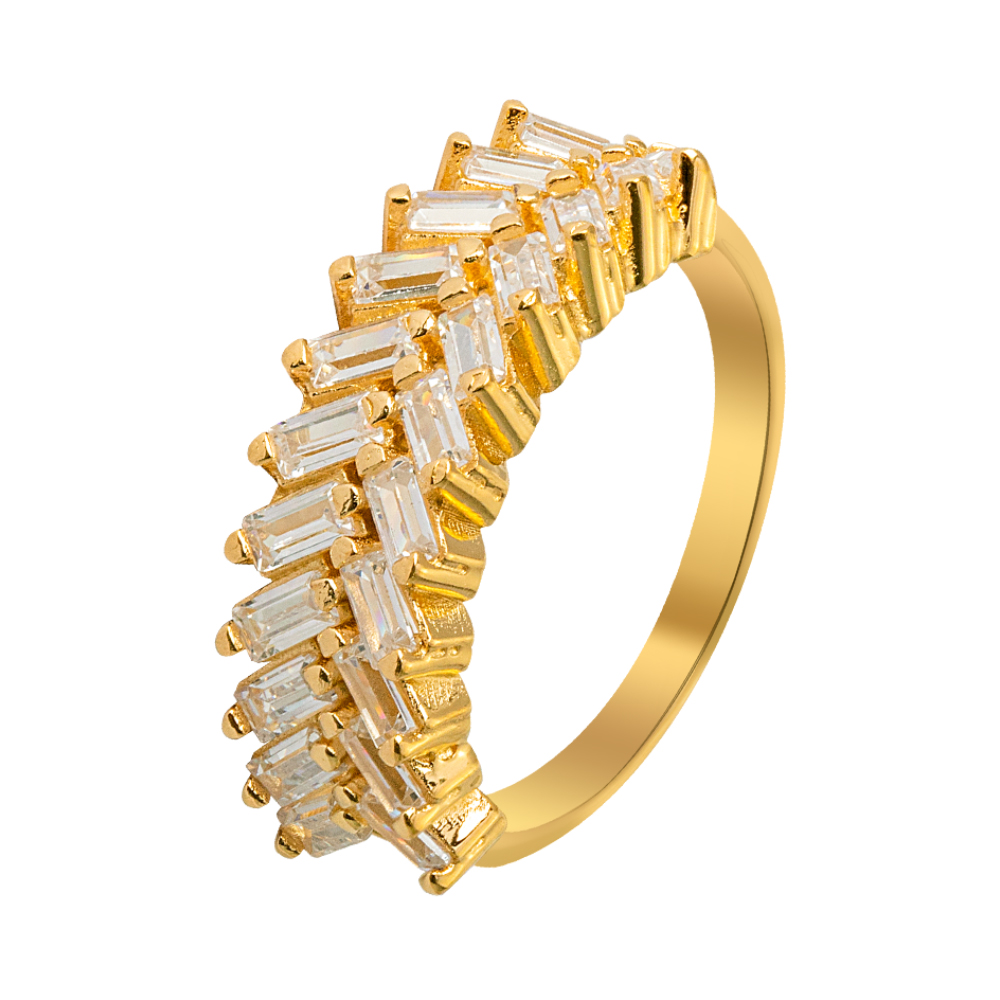 Picture of Fabian Ladies Gold Plated Ring, FLJ-CG20R3898S-R.G5