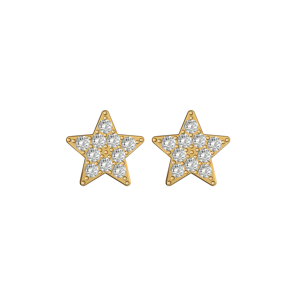 Picture of Juvenis Starfall Earrings Gold JLJ-AS12E0089A-G-ER