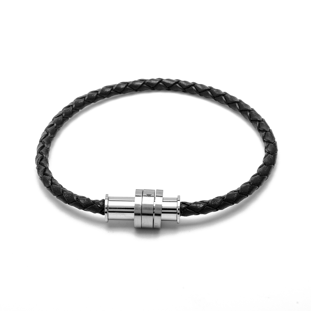 Picture of Lencia Men's Ebony Black Bracelet LMB-JMYLB117.MYI-B