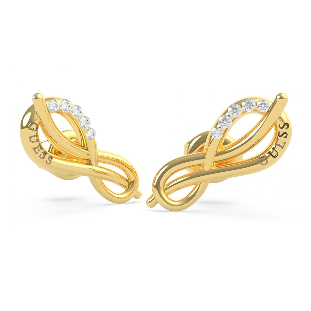 Picture of Guess Pave Infinity Symbol Stud Earrings UBE20084