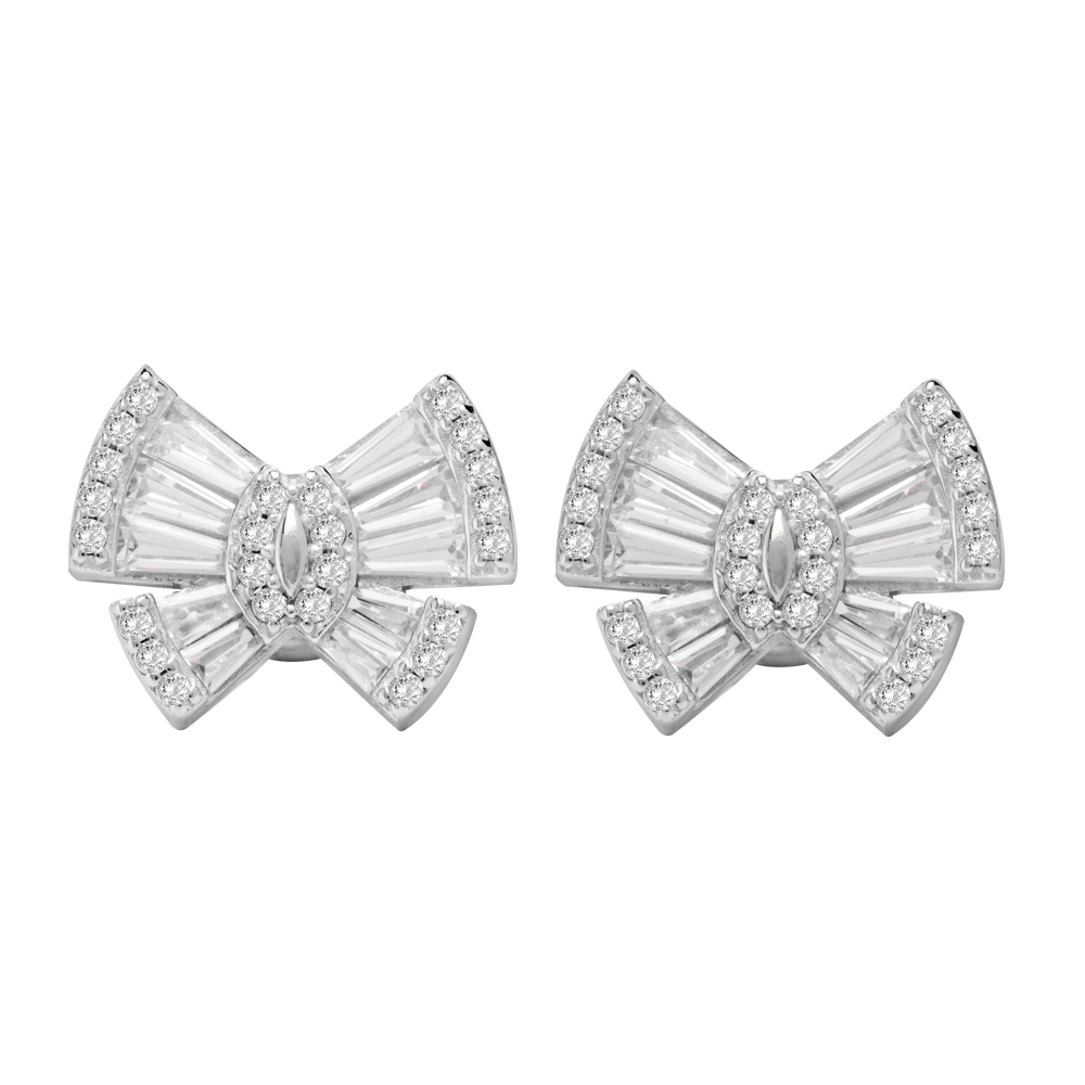 Picture of Juvenis Bow-type Earrings JLJ-AS21E0938S-SS-ER