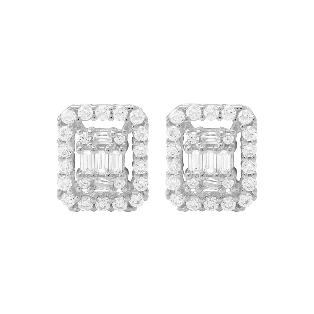 Picture of Juvenis Rectangle Earrings JLJ-CG21E0944S-SS-ER