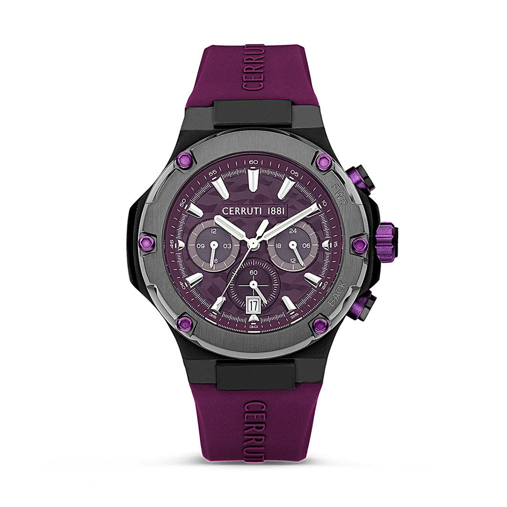 Picture of Cerruti 1881 Men Lucardo Round Purple Watches CIWGQ2224305