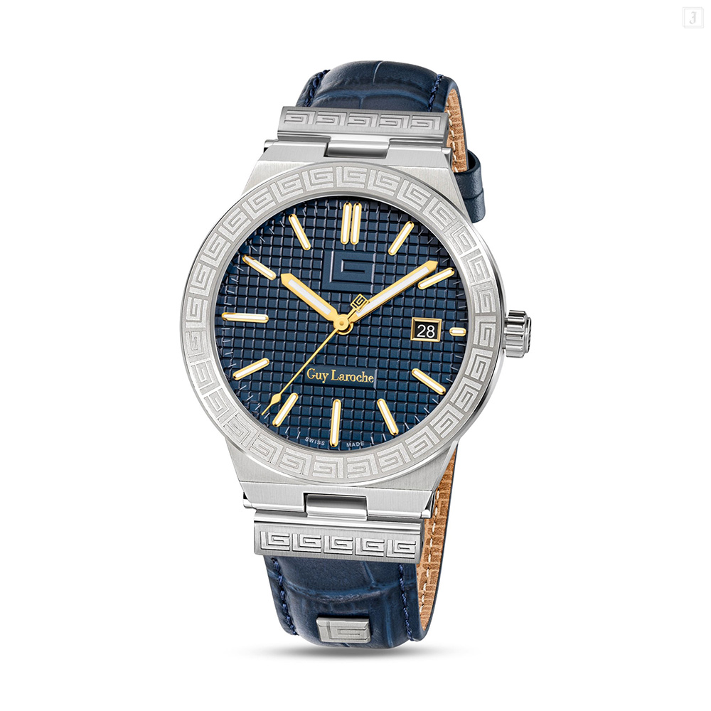 Picture of Guy Laroche Sacha Men Blue Leather Watch GLWGA0000402