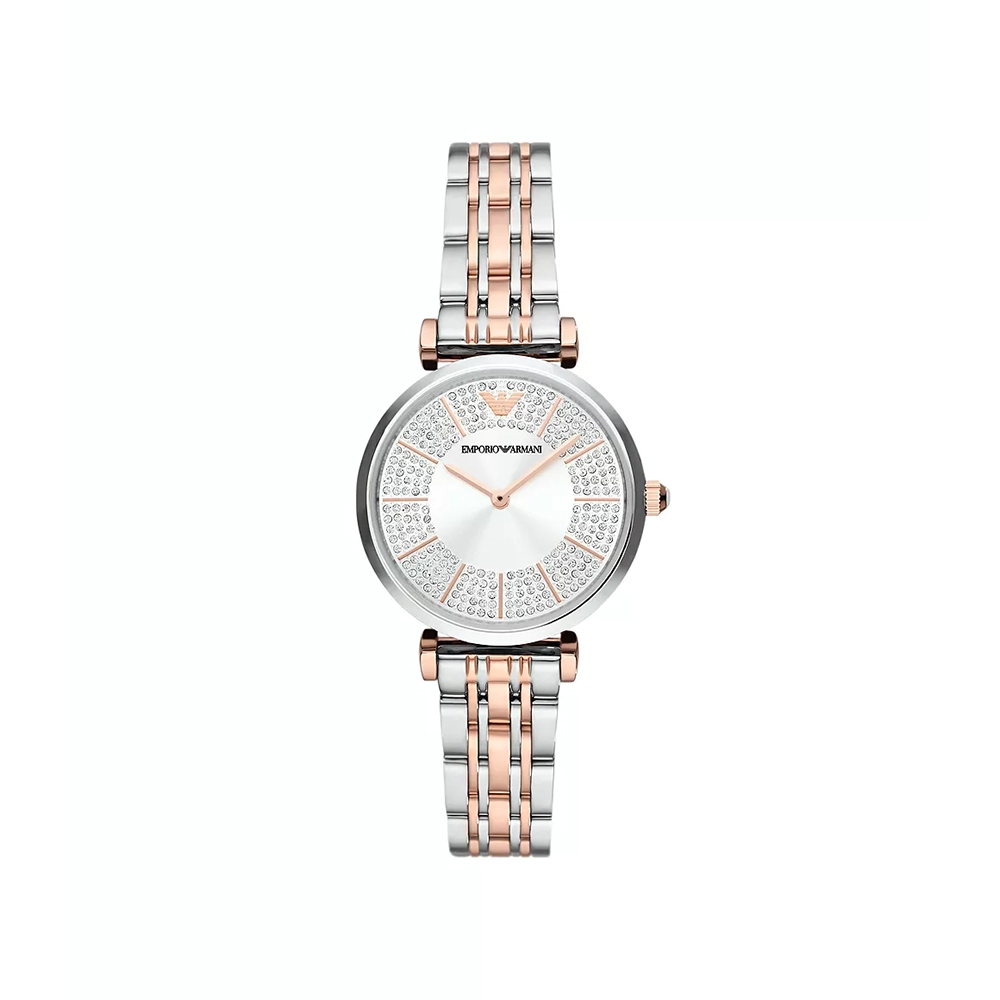 Picture of Emporio Armani Two-Hand Two-Tone Stainless Steel Watch AR11537