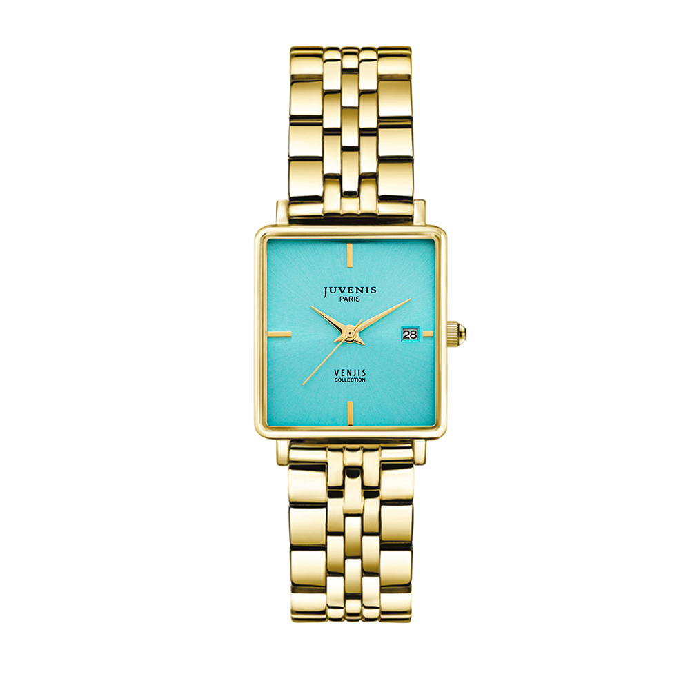 Picture of Juvenis Venjis Gold Tiffany Square Watch JVB1066C