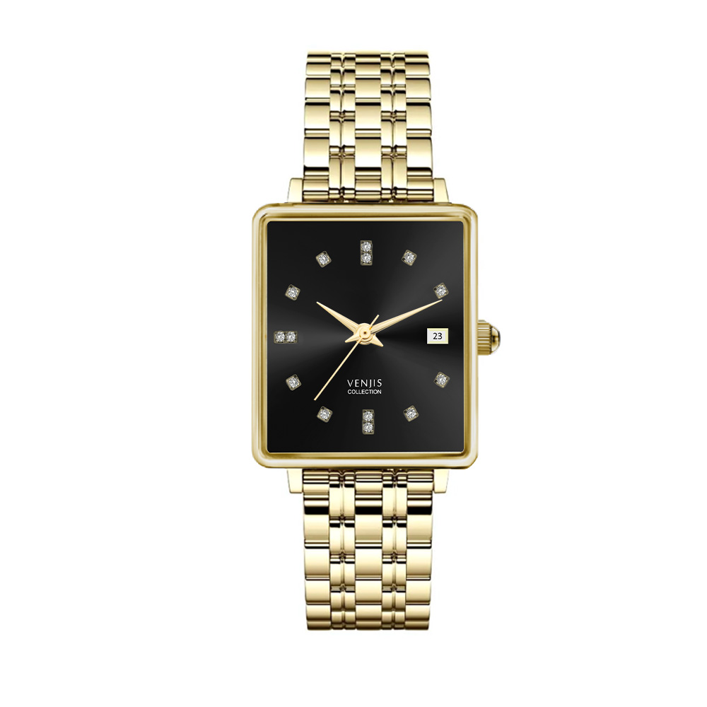 Picture of Juvenis Venjis Radiant Gold Square Watch JVB1066F