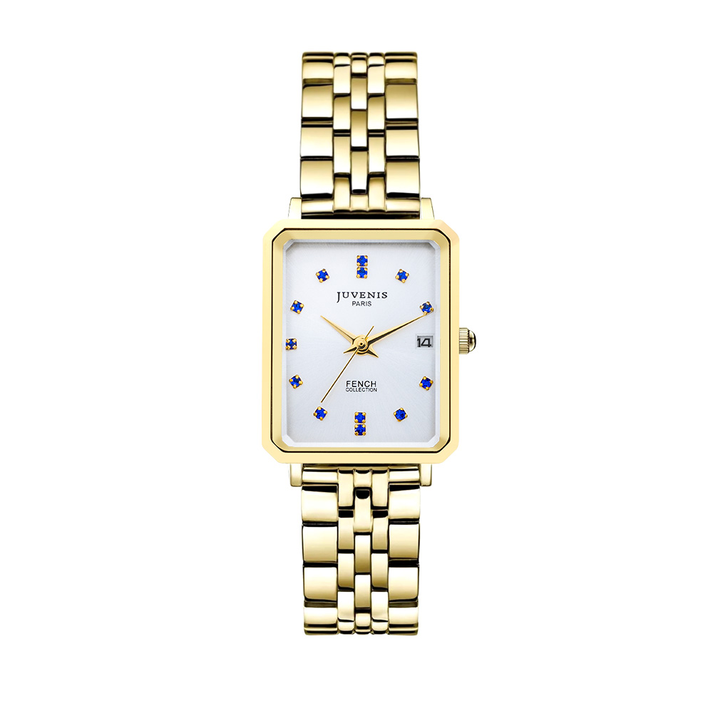 Picture of Juvenis Fench Elegance Gold Square Watch JVB0067F2