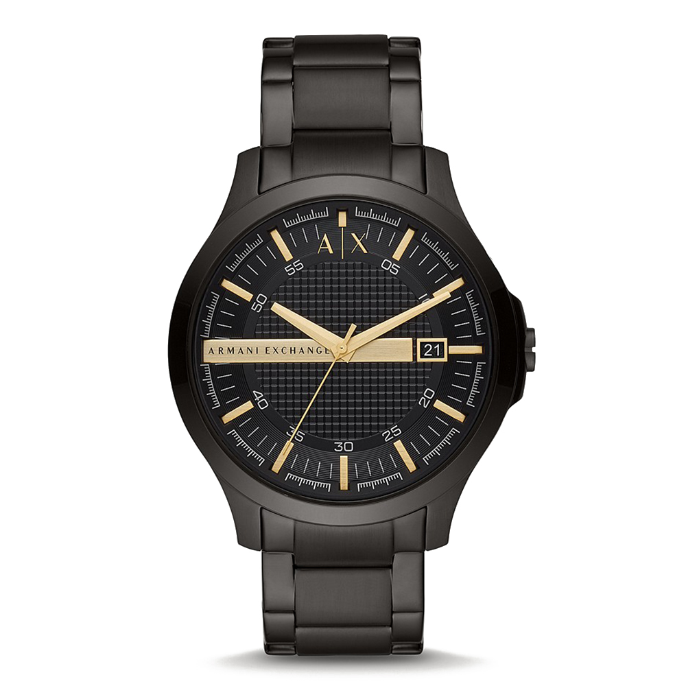 Picture of Armani Exchange Three-Hand Date Black Stainless Steel Watch AX2413