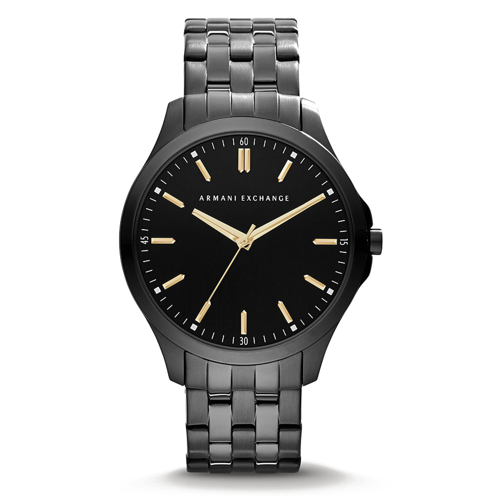 Picture of Armani Exchange Three-Hand Black Stainless Steel Watch AX2144