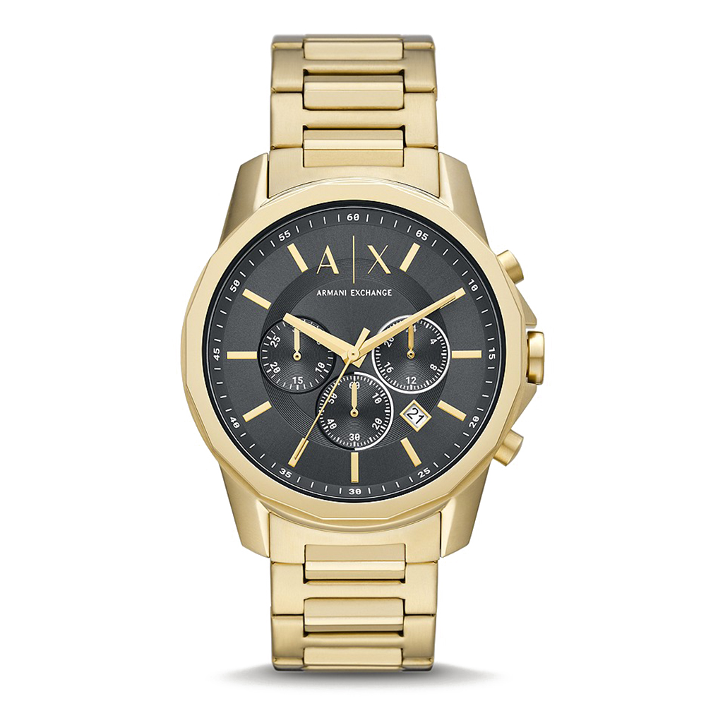 Picture of Armani Exchange Chronograph Gold-Tone Stainless Steel Watch AX1721