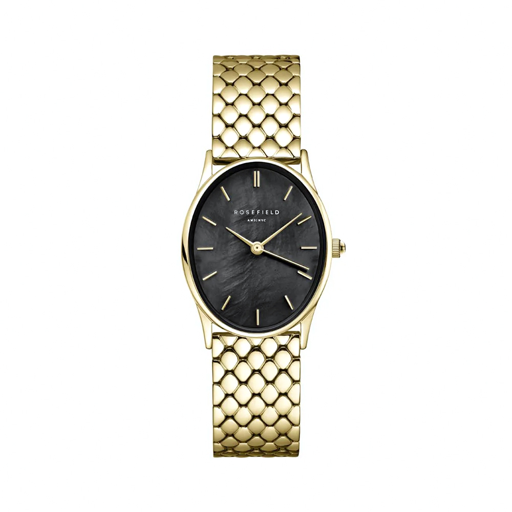 Picture of Rosefield Oval Black Gold Women Watch OBGSG-OV14