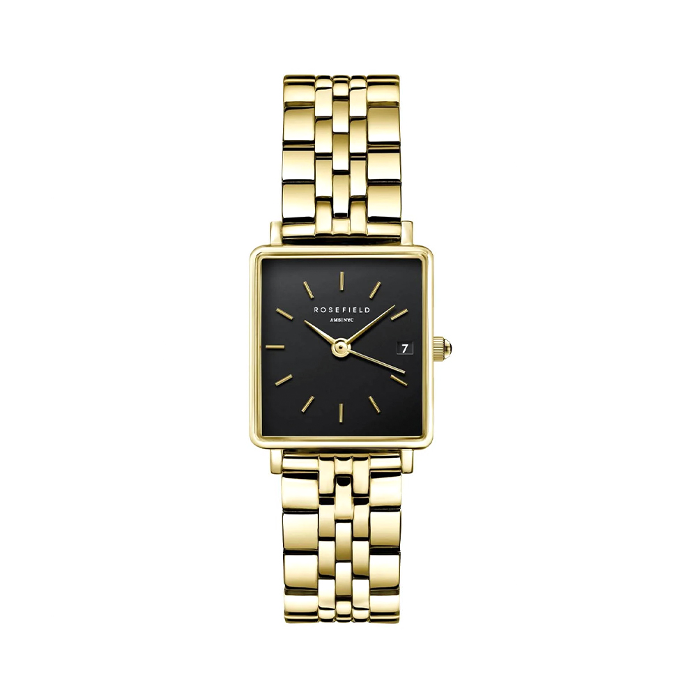 Picture of Rosefield Boxy XS Black Gold Women Watch QMBG-Q025