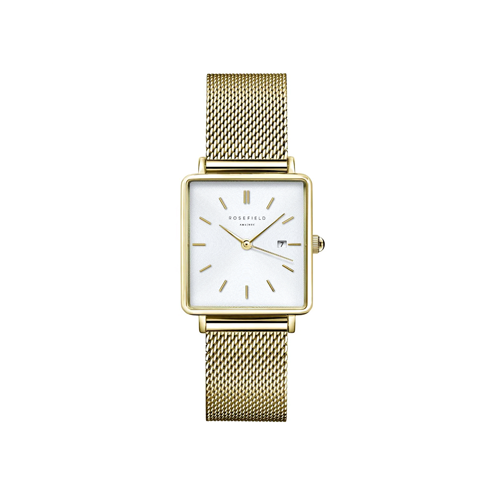 Picture of Rosefield Boxy Gold Mesh Women Watch QWSG-Q03