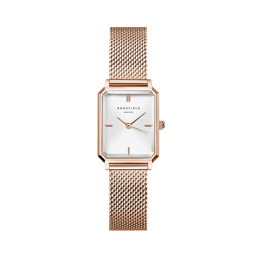 Picture of Rosefield Octagon XS Mesh Rose Gold Women Watch OWRMR-O59