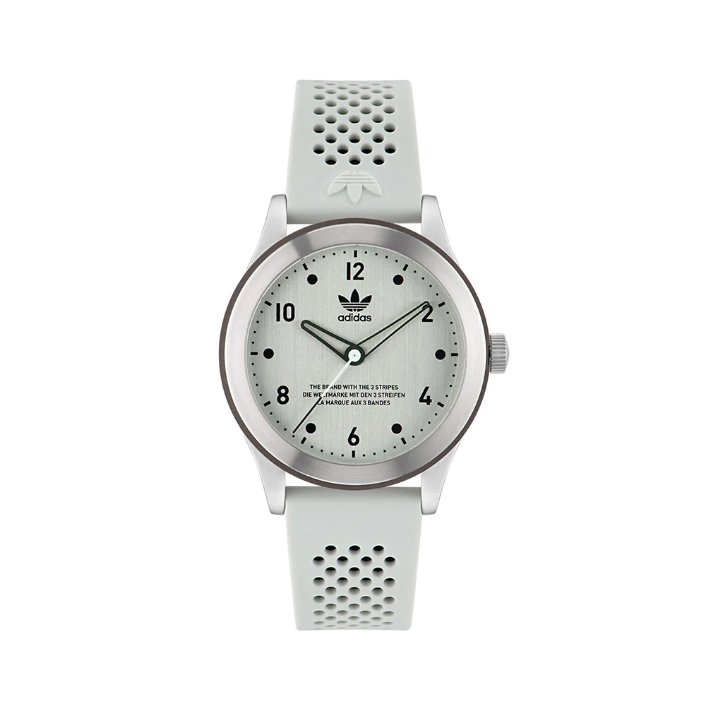 Picture of Adidas Unisex White Analog Silicone Strap Watch AOSY23033