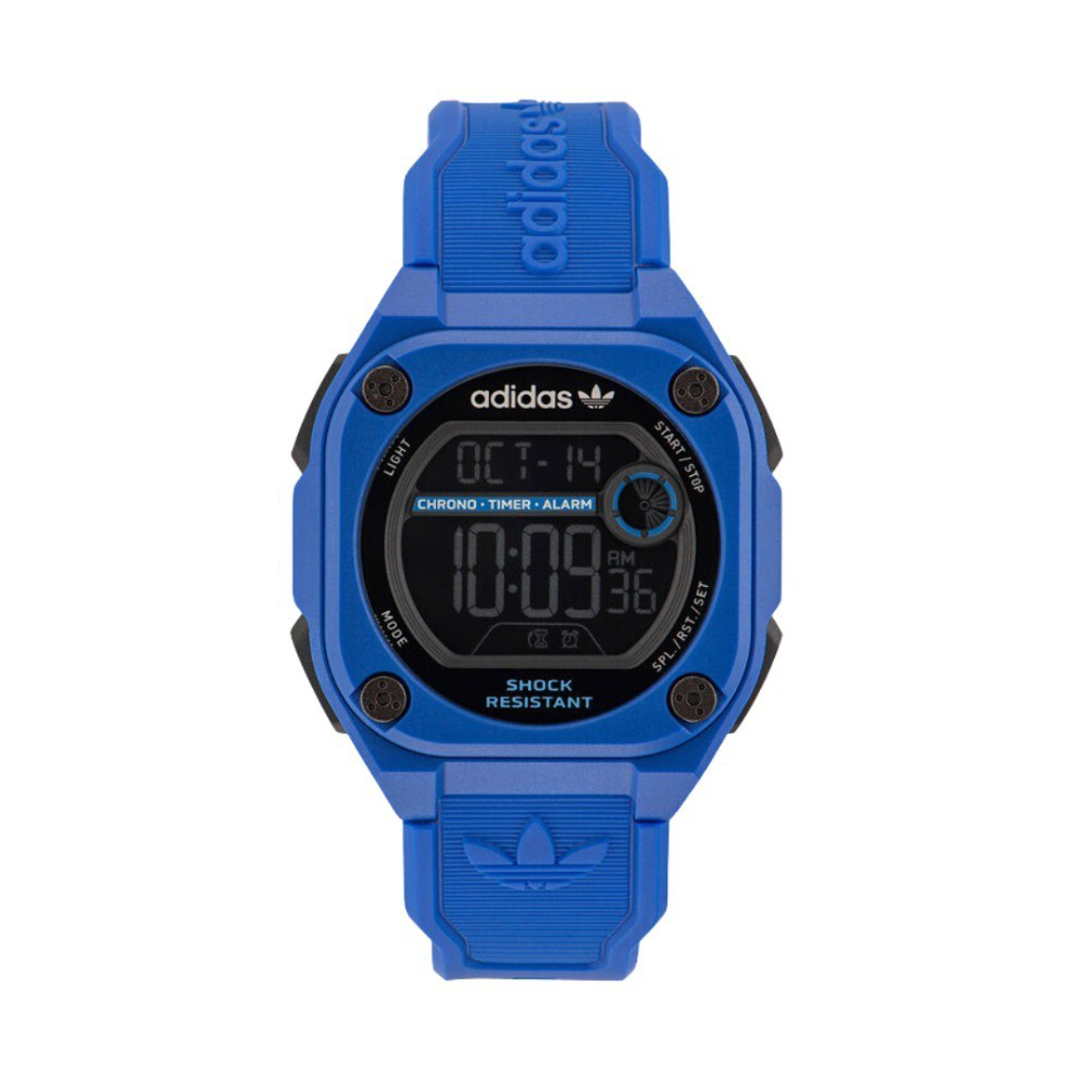 Picture of Adidas Men's Blue Digital Silicone Strap Watch AOST23061