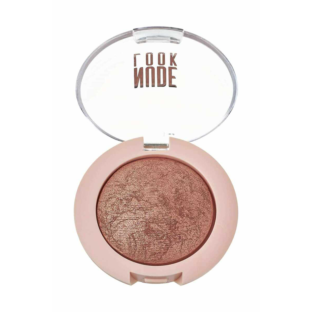 Picture of Golden Rose Nude Look Pearl Baked Eyeshadow 02 Rosy Bronze