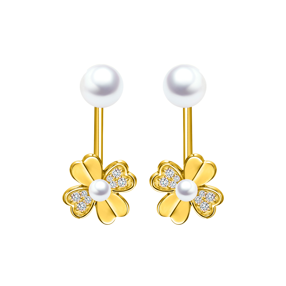 Picture of Fabian Flower Shape Earrings - FLJ-ER1019-ER