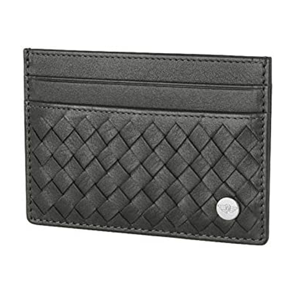 Picture of Police Weaved Leather Card Case P PA40113WLGR