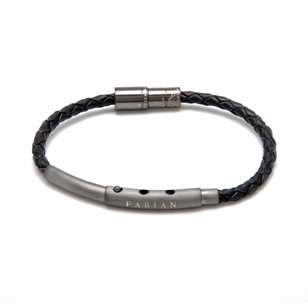 Picture of Fabian Men's Epic Splendid Black Bracelet FMB-B2897-007-B