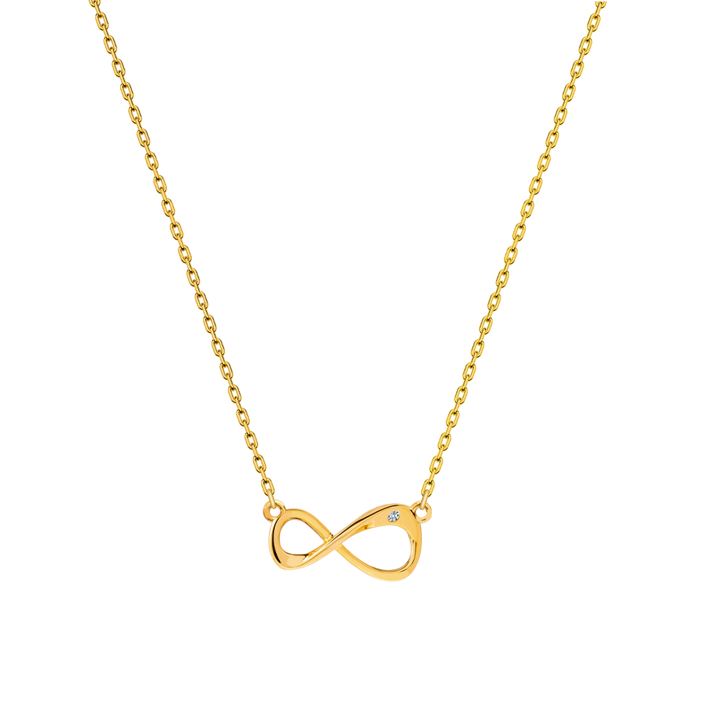 Picture of Lencia Pure Infinity Necklace LLJ-X19NL-2712-G