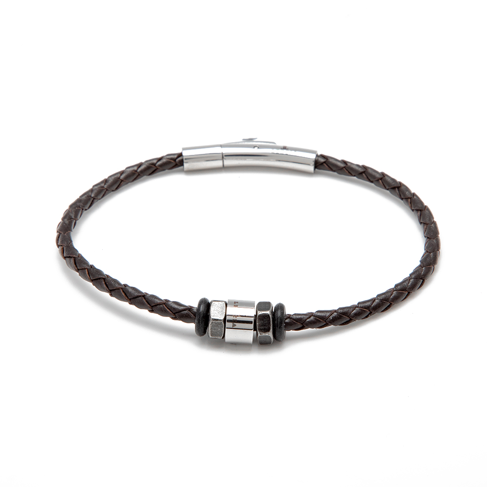 Picture of Lencia Men's Brown Bracelet LMB-190901