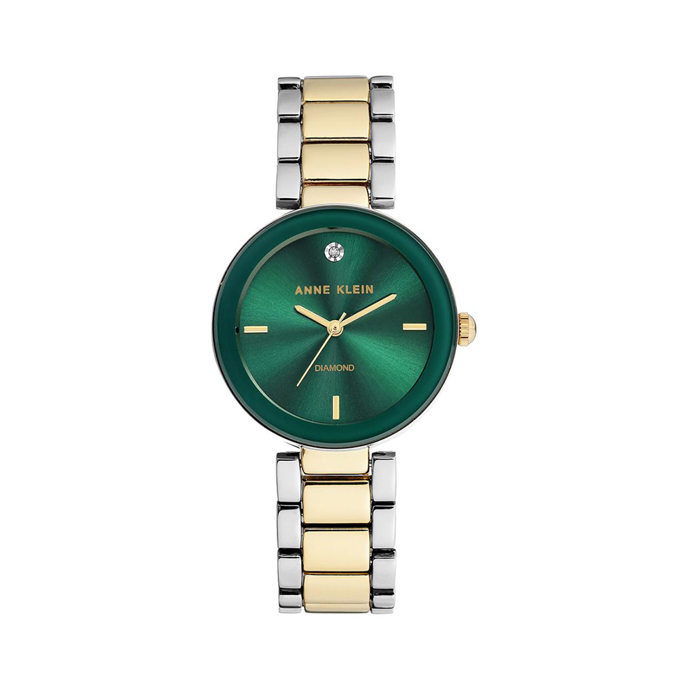 Picture of Anne Klein Women's Diamond Green Dial Watch AK1363GNTT